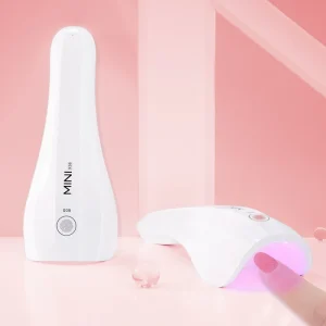 Mini Portable Nail Lamp Machine White USB Charging Lights Single Finger UV LED Nail Dryer Nails Art Tools