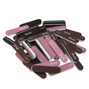 Mini Sponge File for Reusable Nail Art Tools – Wooden Nail File and Buffer