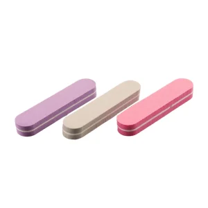 Mini Sponge Nail Buffer Double Sided 100 180 Grit Flexible Sponge File Small Size 9*2*1.2CM for Grinding and Trimming Nails
