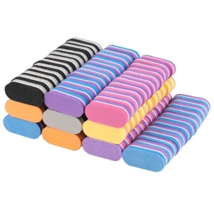 Mini Sponge Nail File 100 180 Colorful Nail Buffer Block Double Sided Sandpaper Pedicure Manicure Grinding Nail Art Files
