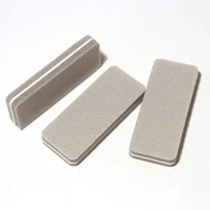 Mini Square Grey Emery Nail Buffer 100 180 180 240 Grit Custom Logo Professional Manicure Pedicure Flexible Sponge Nail File