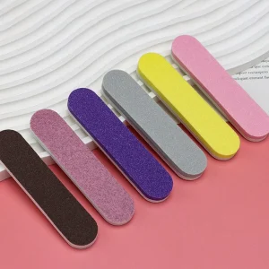 Mini Straight Shape Two In One Manicure Special Rubbing Strips Rubbing Nail File Sponge