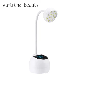 Mini UV Nail Lamp Smart Auto Sensor LCD Display 12 LED Beads 4 Modes 27W Portable Nail Dryer