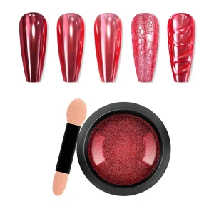 Mirror Nail Powder Pigment White Fairy Aurora Powder Super Flash Mirror Flour Ice Mirror Titanium Gold Powder
