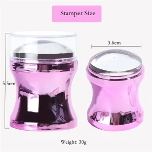 Mirror Tools Gel Polish Print Manicure Nail Stamper Clear For Nails Art Stamping
