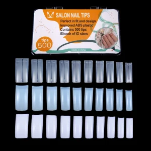 Misbeauty 500pcs box UV Gel Manicure Tip French Style Acrylic Soft Artificial Finger Model False Nail Tips