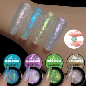 Misscheering Non Stick Aurora Nail Art Quick Nail Polish Gel Removable Painless UV Led Nail Gel 15ml