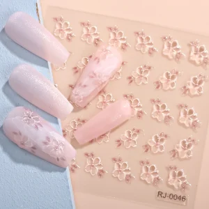 Mixed Design Holographic Nail Stickers Shiny Nail Art Decals for DIY Manicure Decorations Nail Art Manicure DIY