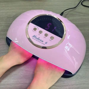 Modern 6 Nail Dryer UV LED Lamp for Gel Polish Curing Manicure Pedicure Salon Large LCD Display