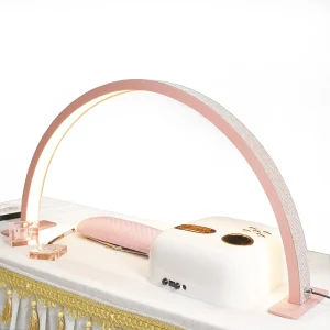 Modern European Manicure Tools Desk Lamp LED Nail Lamp Salon Manicure Table Lamp Half Moon Nail Light for Nails