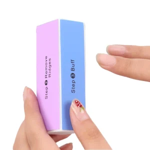 Multi Function 4 Sided Straight Sandpaper Nail File Buffer Blocks Double Side Sponge Material Professional Reusable