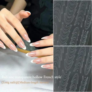 Multi-Series Line Shiny Thin Art Paper Nail Stickers Star Heart Butterfly Plaid Grid Self Adhesive Nail Decals