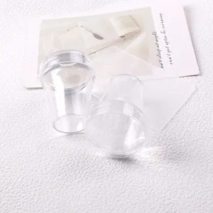 Multi Style Design Transparent Nail Stampers Portable Fingernails Silicone Seal Stamp Nails Stamping Design Tool