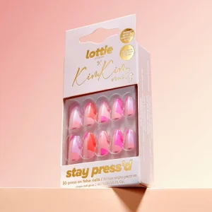 Multicolor Eco friendly Cardboard Empty Press Nails Box Embossed Printing Packaging for Artificial Nails