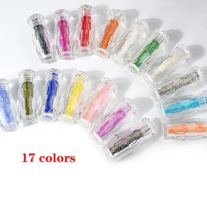 Multicolor Glass Crystal Caviar Beads Eco-friendly Nail Rhinestones Micro Gravel 3D Nails Art Decorations Stickers Decals Supply