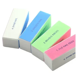 Multifunctional Four Sided EVA Nail Polishing Block Square Pattern Eco friendly Durable Buffer for Nail Art Manicure Polishing
