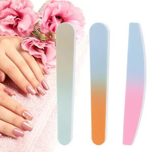 Multifunctional Washable Double Sided 7 Way Side Step Curve Sanding Sponge Nail File and Manicure Buffer Block for Acrylic Nails