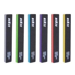 Multiple Colors Double Sided Hard Core Durable Professional Grade Portable Nail Files Buffer Nails Custom