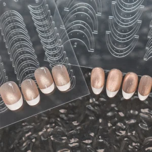 Multiple Lengths Hollow Nail Stickers Stars & Chrome Hearts Design Nail Art Decorations Vintage Palace Style Accessories