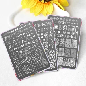 Multiple Models Nail Art Printing Steel Plate Professional Manicure Art Stamping Plate Transfer Stamper Tool