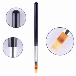 NAB060 Acrylic Nail Art Brush Wood Handle Gradient Painting Ombre Pen for Commercial & Home Use DIY Manicure UV Gel Nail Tools
