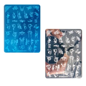 NEW Professional Nail Art Stamp Template Manicure DIY Transfer Tool Stainless Steel Nail Stamping Plate