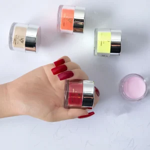 Nail Acrylic Powder Dipping Powder 2 in 1 Menicure Nail Art Decoration Supplies