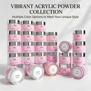 Nail Acrylic Powder Professional Clear Smooth Pink Nude Pink Custom Private Label Acrylic Powder Kit