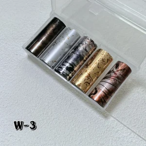 Nail Art 5 Rolls Box New Chinese Style Small Fresh Transfer Foil Decals Leopard Flower Series Star Nail Art Sticker