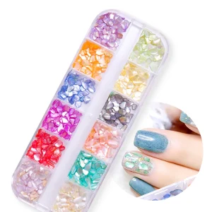 Nail Art Accessories 3D Mix Pearl Gems Stone Decoration Set Colors Acrylic Ornament Decorate Rhinestones for Nails