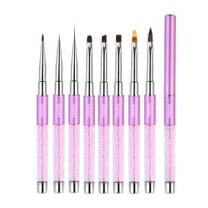 Nail Art Brush Pen Private Label Pinceles Nail Art Brush Set