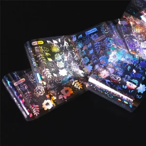 Nail Art Laser Star Sticker Transfer Foil Paper Design Nail Foil Stickers