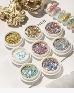 Nail Art Mixed Hologram 8colors Nail Art Mixed Glitter Decoration