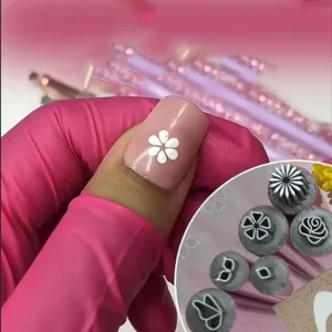 Nail Art Stamp Pen Flower Diy Nail Art Stamper Pen Nail Doodle With Petal Embellished Stamping Tool