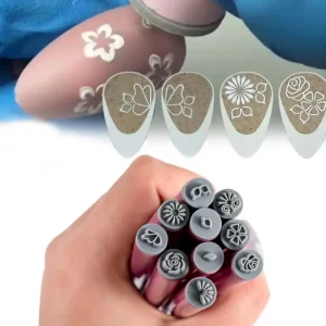 Nail Art Stamp Pen Set 4/6/10pcs Floral & Patterned Stamper Kit with Dotting Tools Nail Design Accessories