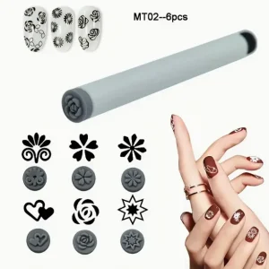 Nail Art Stamp Pen Set Factory OEM for Nail Salon Tools Stamp Pattern for Nails