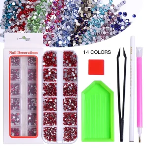 Nail Art Stickers Shiny Mixed Nail Sequins Small Diamond Jewelry Cute Nails Accessories for Beauty Salon
