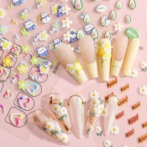 Nail Art Stickers for DIY Beauty Design Decoration Sexy Lips Nail Stickers Valentine Day Nail Sticker Storage Book