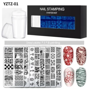 Nail Art Template Stamper Nail Polish Nail Art Stamping Template Transfer Set