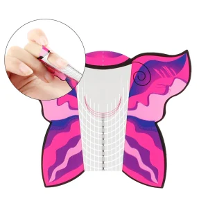 Nail Art Tools 100pcs/lot Long Acrylic Extension Paper Tray Nail Extension Form for Nails Extend