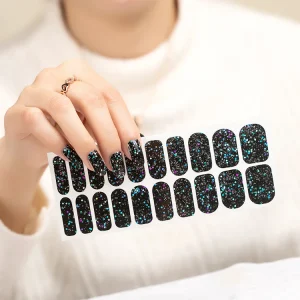 Nail Art Transfer Decals Manicure Decoration Nail Polish Stickers Solid Design Tip Wraps Sliders Acrylic Eco friendly 10pcs