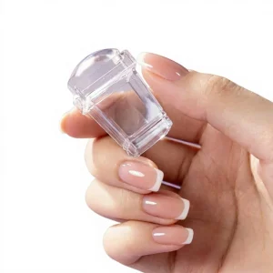 Nail Art Ultra Soft Square Transparent Silicone Gel Stamping Tool Stainer Polish Stamp Factory