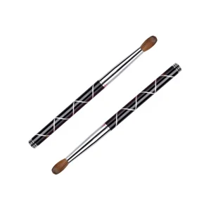 Nail Brushes Black with Spots Metal Handle Nail Brush Size #2-#20