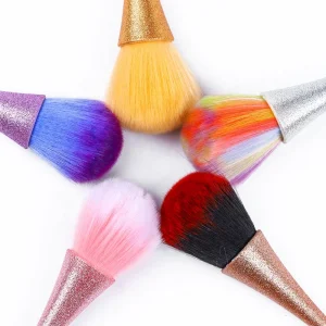 Nail Brushes for Cleaning Remove Acrylic Nails and Makeup Powder Brushes Manicure Tool Nail Brush Cleaner Set