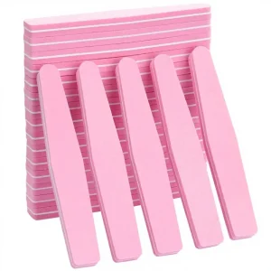 Nail Buffer 100 180 Grit Nail Shine Buffer Pink Nail file Buffers Sponge Nail File for Acrylic Natural Nails