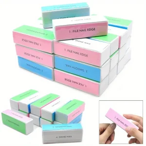 Nail Buffer Block 4 Way Colorful Buffing Block Shine Polisher Nail Buffing File Manicure Sanding Nail Art Tools