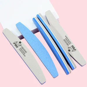 Nail Buffer File 80 100 120 150 180 240 Grit Custom Logo 2 Colors Manicure Nail File Sponge Nail Files