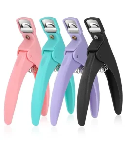 Nail Care Salon Clipper Special Type U Word False Tips Edge Cutters Colorful Guillotine Cut False Nail Knife Nail Tools