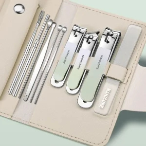 Nail Care Tool Accurate Trimming and Grooming Nail Clippers Set Sharp Stainless Steel Fingernail and Toenail Clipper Cutters
