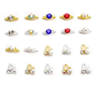 Nail Charm in Bulk Alloy Nail Art Accessories Japanese Style Mixed Rhinestone Nail Decorations Art